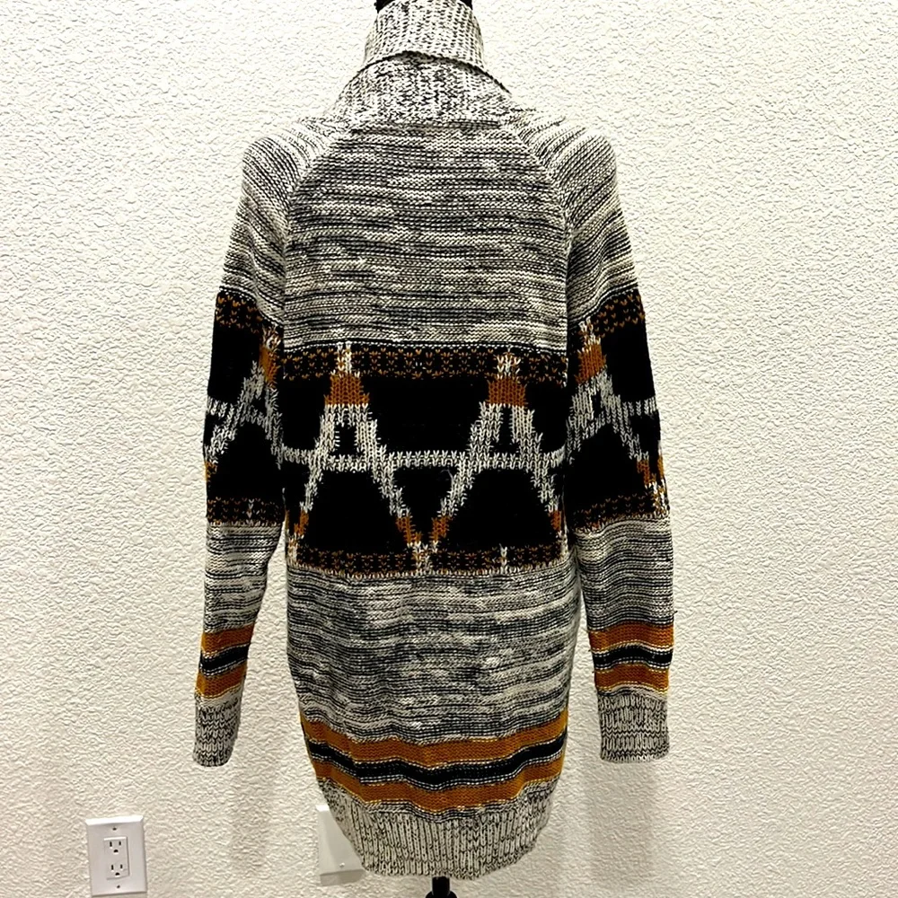 Shawl collar Geo Cardigan - Picture 3 of 5